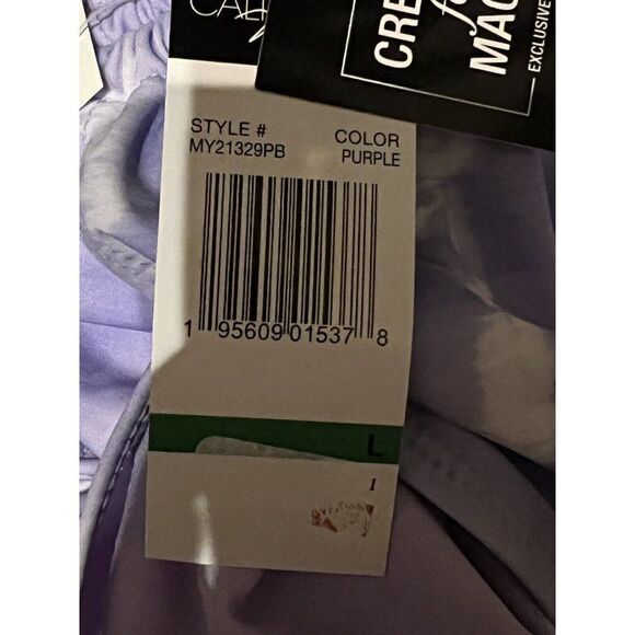 California Waves Juniors Tie-Dyed High-Waist Swim Bottoms Purple Large NWT - Picture 8 of 8